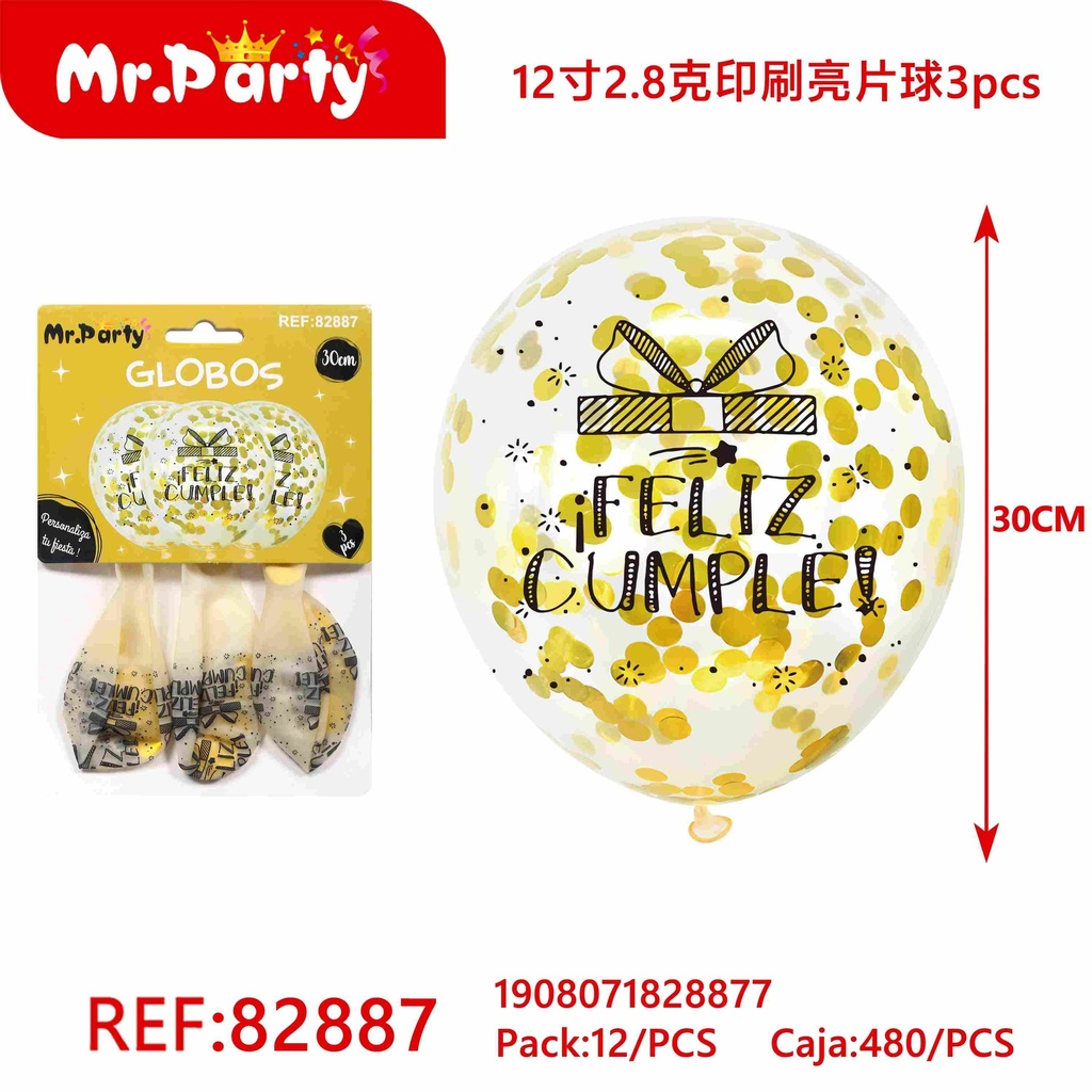 GLOBO CON CONFETI