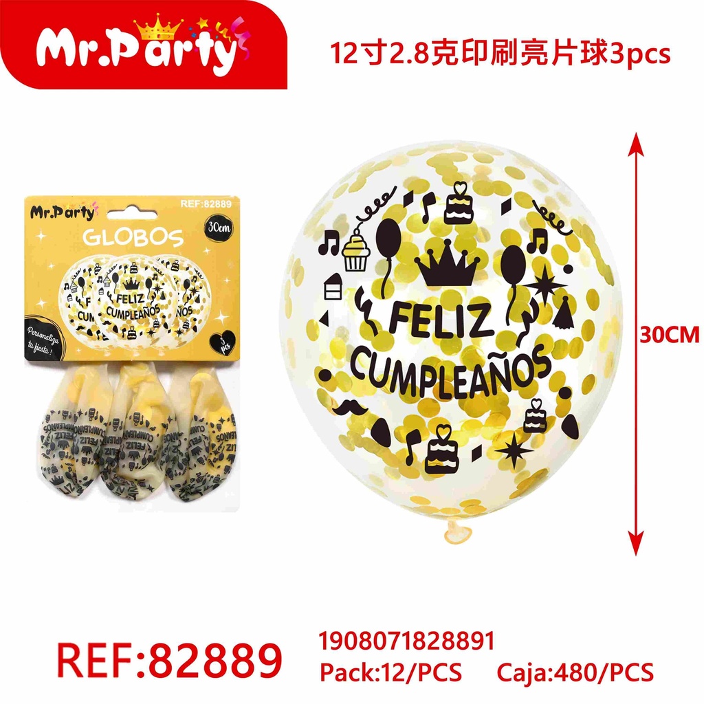 GLOBO CON CONFETI