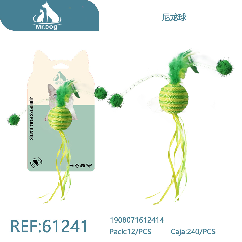 PELOTA DE NAILON PARA GATOS