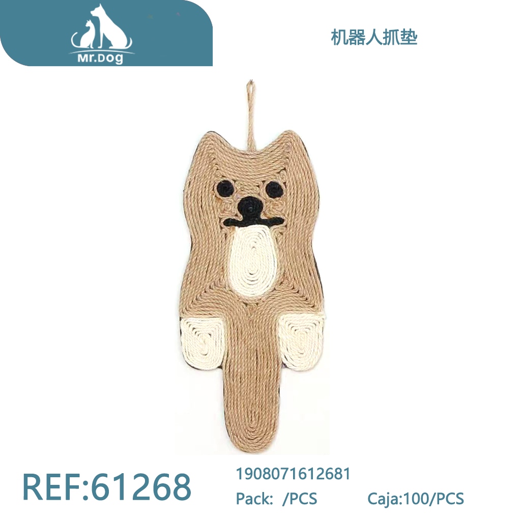 RASCADOR CON DISEÑO DE ROBOT PARA GATOS