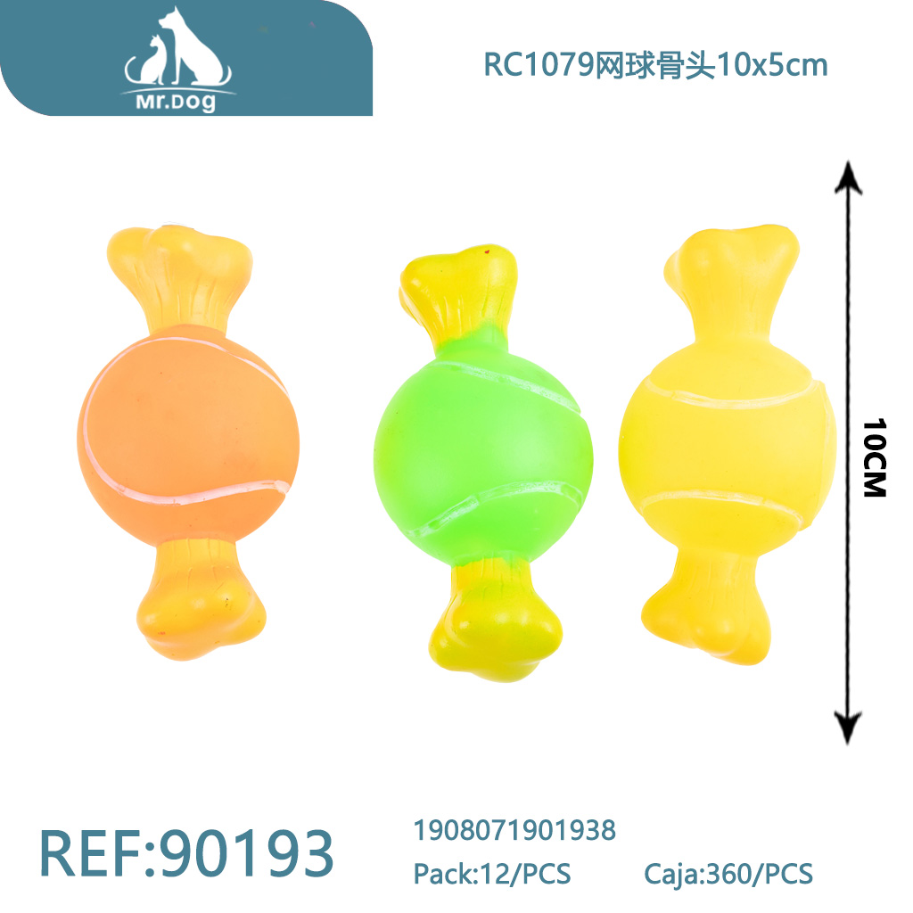 HUESO DE PELOTA DE TENIS PARA MASCOTAS