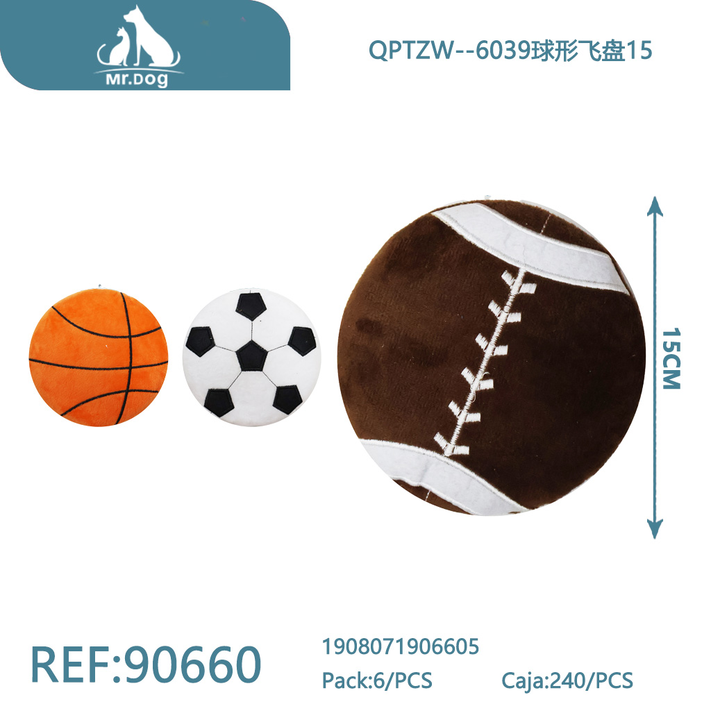 FRISBEE ESFÉRICO PARA MASCOTAS