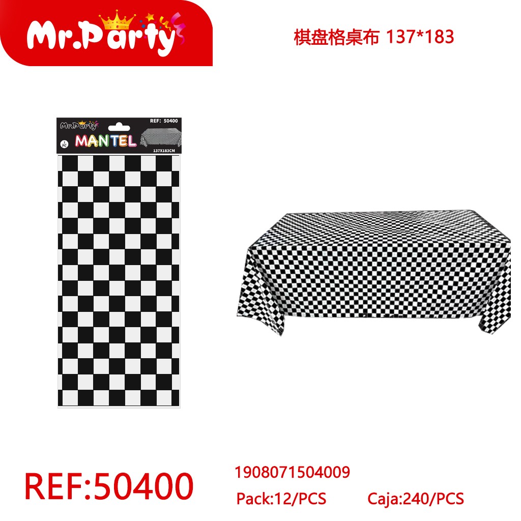 MANTEL DE CUADROS 137*183 CM