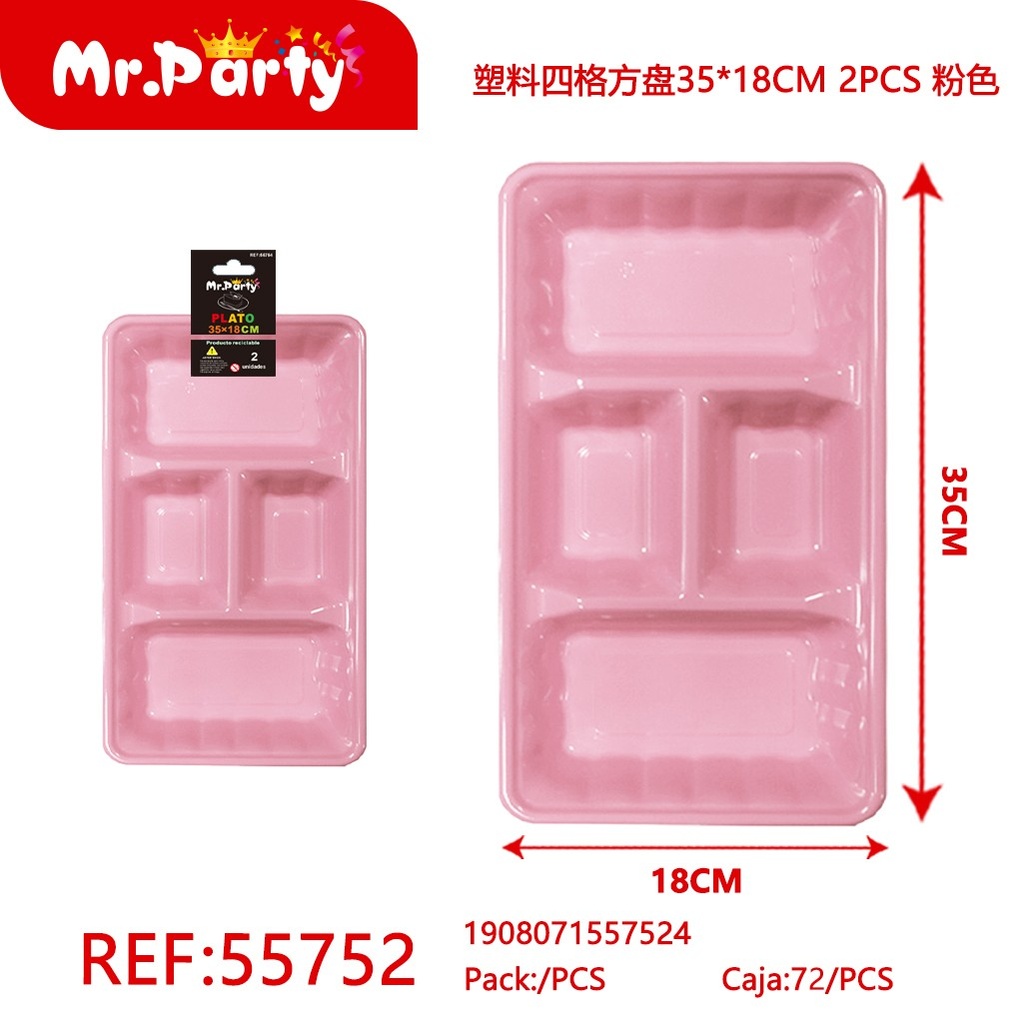 PLATO PLASTICO CON DIVISION