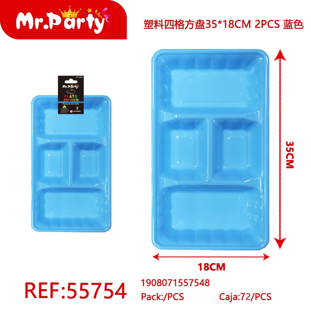 PLATO PLASTICO CON DIVISION