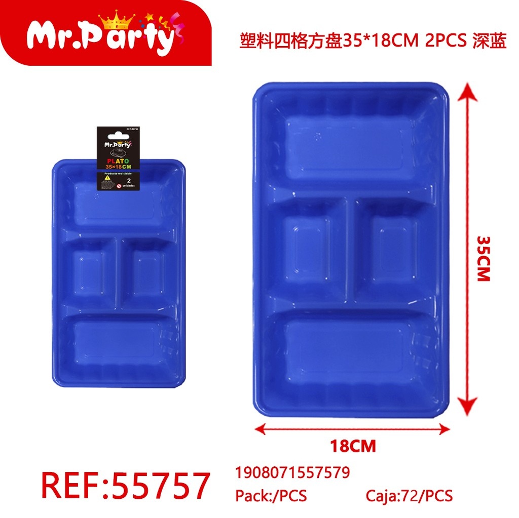 PLATO PLASTICO CON DIVISION