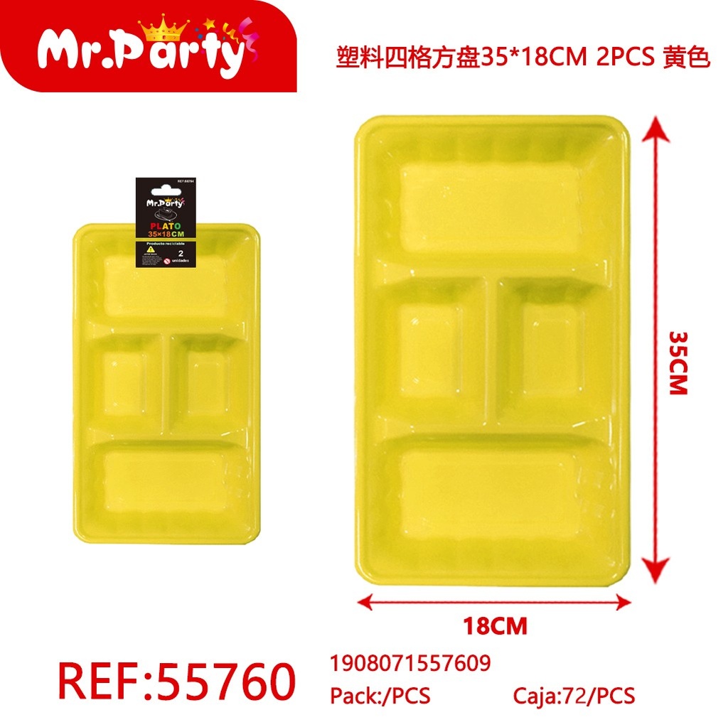 PLATO PLASTICO CON DIVISION