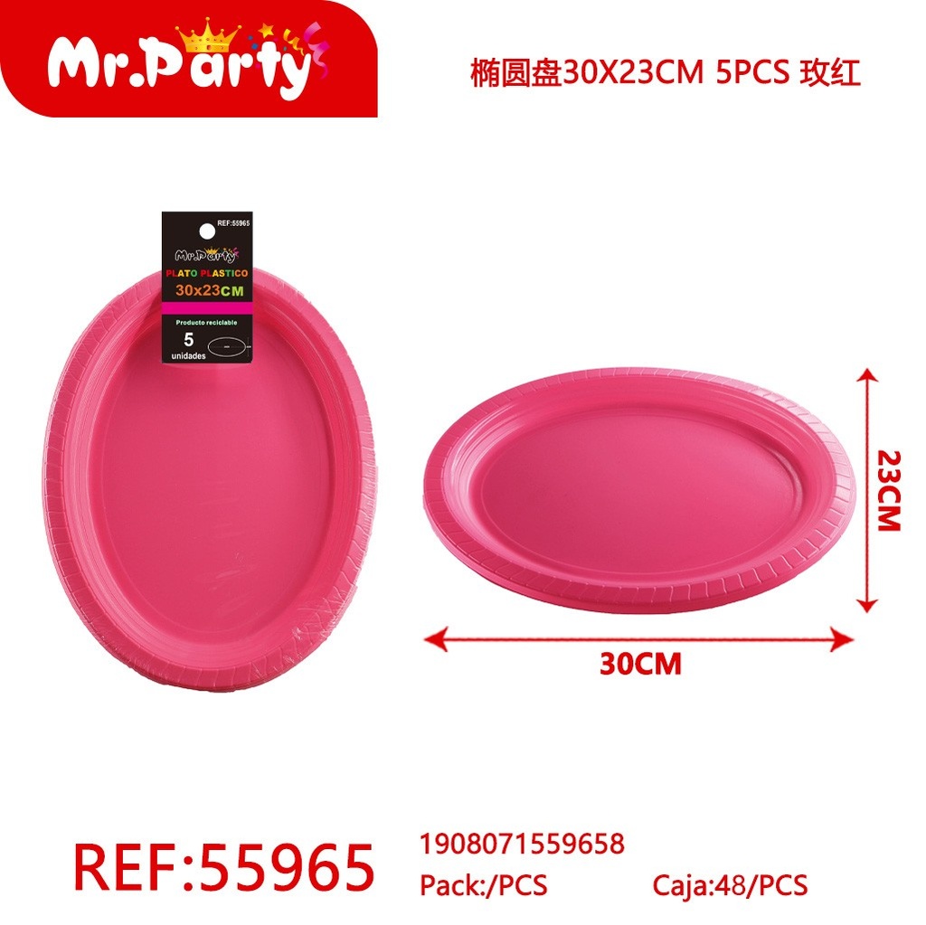 PLATO OVAL PLASTICO