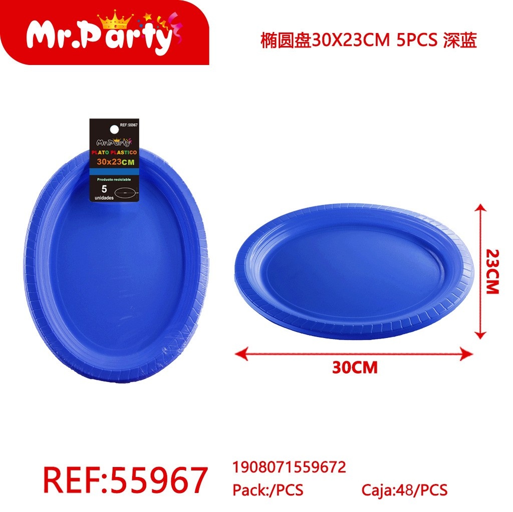 PLATO OVAL PLASTICO