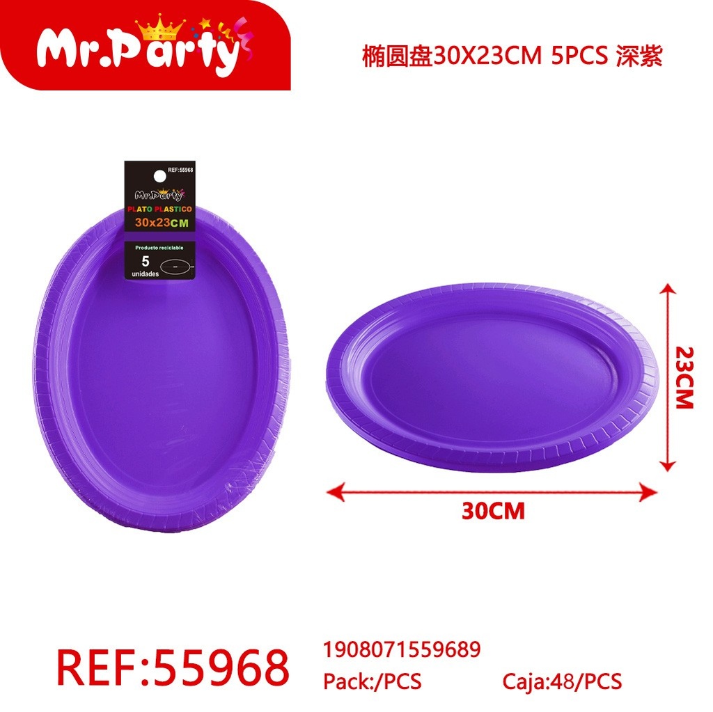 PLATO OVAL PLASTICO