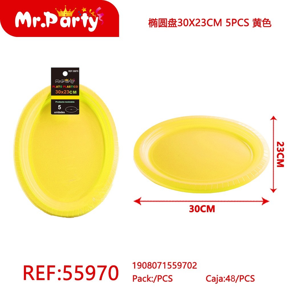 PLATO OVAL PLASTICO